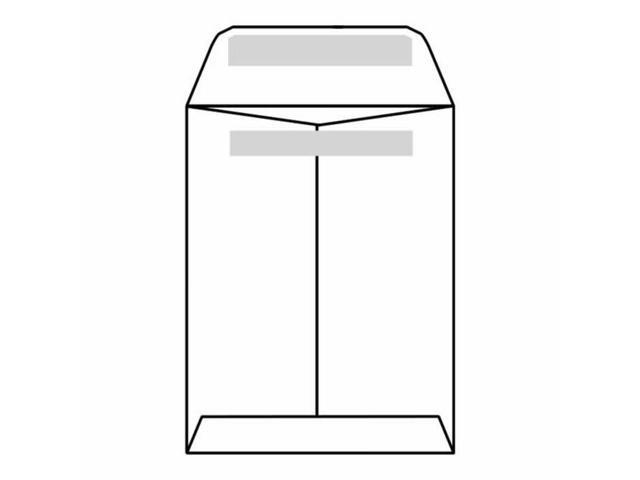 Open End Catalog Envelopes, 9-1/2' x 12-1/2', 28# White, Self-Sealing (Latex Adhesive), Flaps Extended (Box of 500)