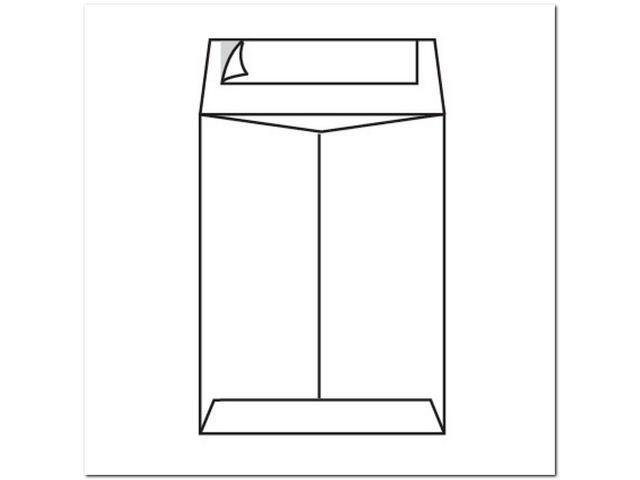 Open End Catalog Envelopes, 6' x 9', 28#, White (92% Brightness), Center Seam, Pressure Sensitive Seal (Box of 500)