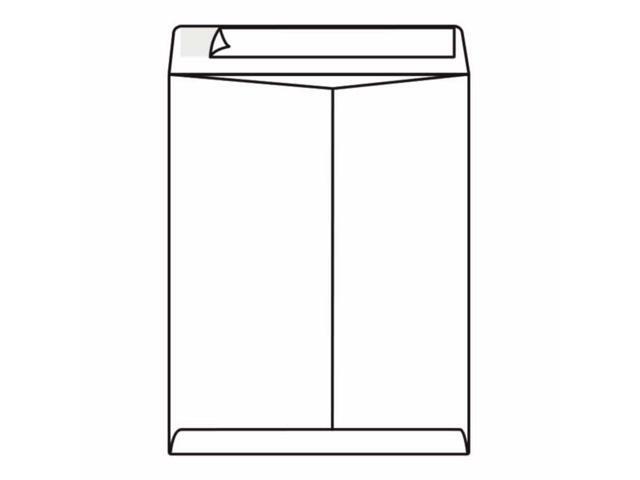 Open End Tyvek Catalog Envelopes, 12' x 15-1/2', 14# Bright White, Water & Burst Resistant, Peel & Seal (Box of 500)