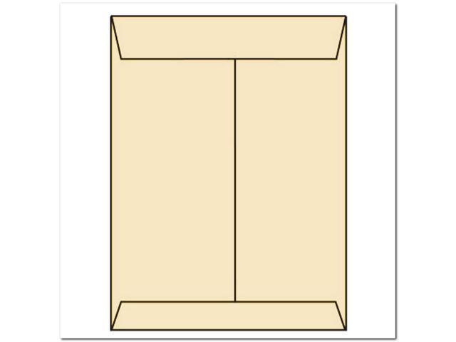 Open End Catalog Envelopes, 10' x 13', 28#, Recycled, Ivory Pastel, Acid Free, Center Seam (Box of 500)