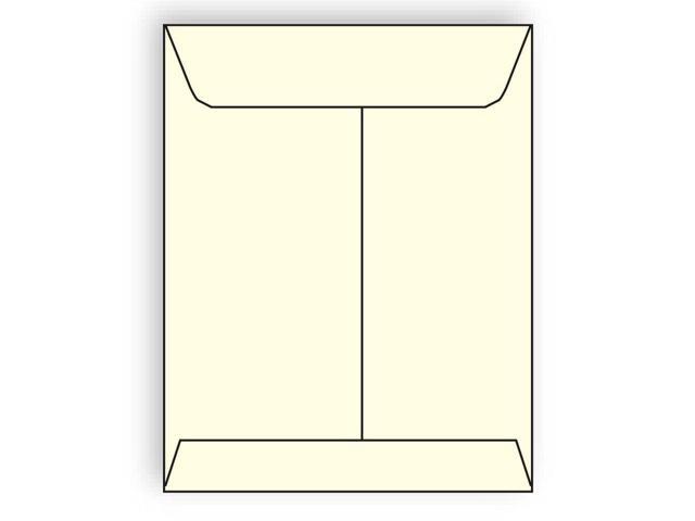 Open End Catalog Envelopes, 10' x 13', 28#, Recycled, Creme Pastel, Acid Free, Center Seam (Box of 500)