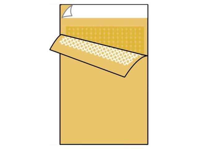 #0 Open End Bubble-Lite Mailer Envelopes, 6' x 10', 55#, 100% Recycled, Golden Kraft, Peel & Seal (Box of 250)