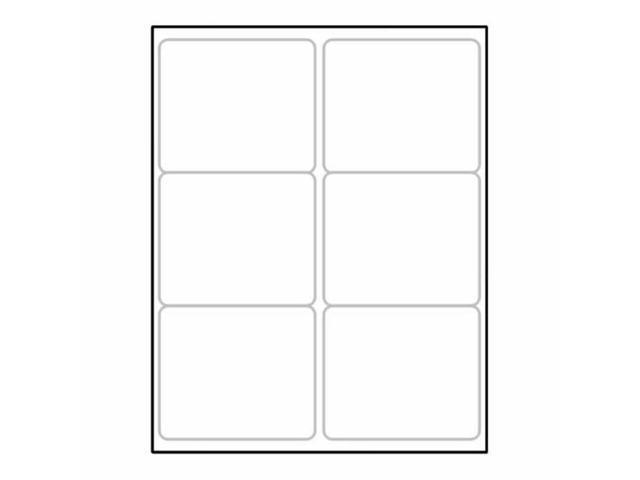 Laser Label Sheet, 4' x 3-1/3' Laser Finish, Flat Sheet and Pre-Die Cut Labels (Box of 100)