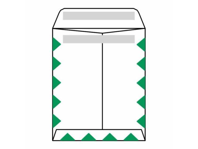 Open End First Class Catalog Envelopes, 9-1/2' x 12-1/2', 28#, Green Diamond Border, 'First Class Mail' on Face, Pres-Stik Seal (Box o