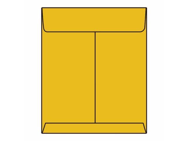 Open End Catalog Envelopes, 10' x 13', 28#, Tan / Brown Kraft, Multi-Tak Seal (Box of 500)