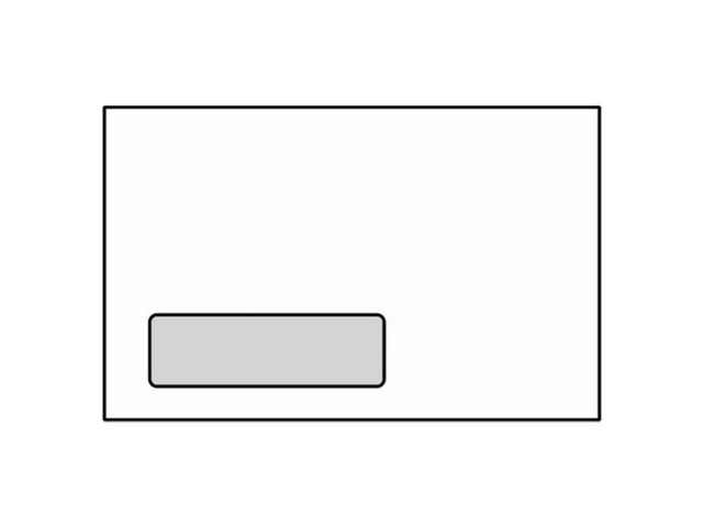 Digi-Clear Window Booklet Envelopes, 6' x 9', 24#, White (92% Brightness), Side Seams, Laser Compatible (Box of 500)