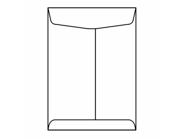 Neopost Machine Insertable Open End Catalog Envelopes, 9-1/2' x 12-1/2', 28#, White, Center Seam (Box of 500)