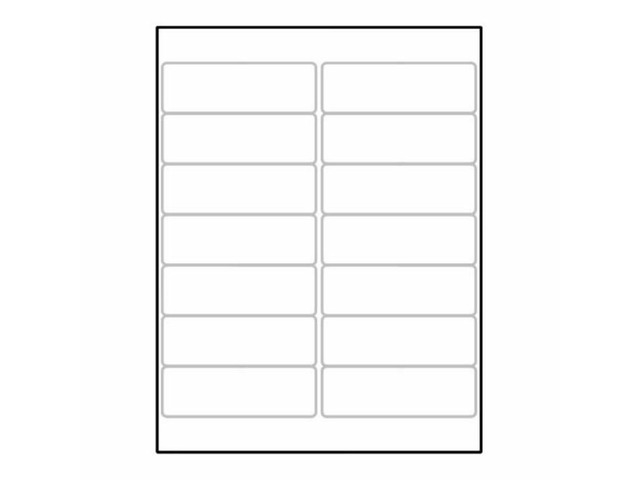 Laser Label Sheet, 4' x 1-1/3' Laser Finish, Flat Sheet and Pre-Die Cut Labels (Box of 100)