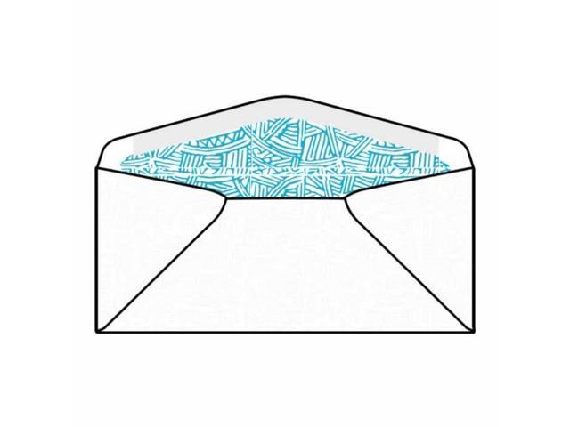 #10 Neopost Machine Insertable Lookins Envelopes, 4-1/8' x 9-1/2', 24# White, Blue Wesco Tint, Poly Window (Box of 500)