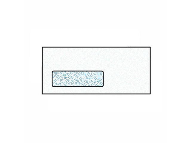 #10 Digi-Clear Window Envelopes, 4-1/8' x 9-1/2', 24#, Black Confetti Tint, White, Laser Compatible (Box of 500)
