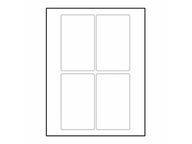 Laser Label Sheet, 3' x 5' Laser Finish, Flat Sheet and Pre-Die Cut Labels (Box of 100)