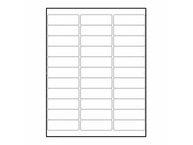 Laser Label Sheet, 2-5/8' x 7/8' Laser Finish, Flat Sheet and Pre-Die Cut Labels (Box of 100)