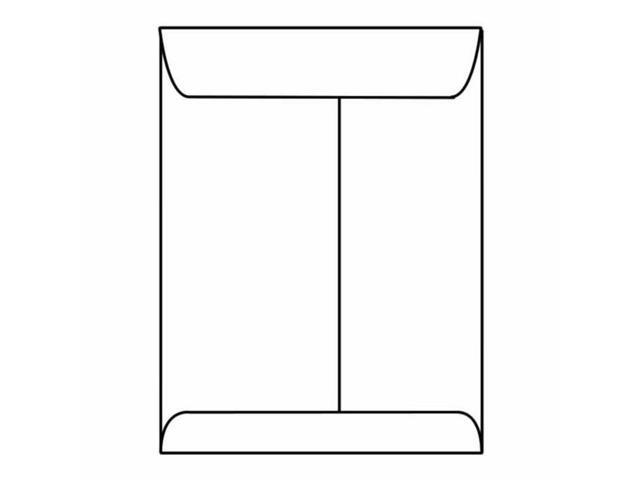 Open End Catalog Envelopes, 9' x 12', 28#, White, Center Seam (Box of 500)