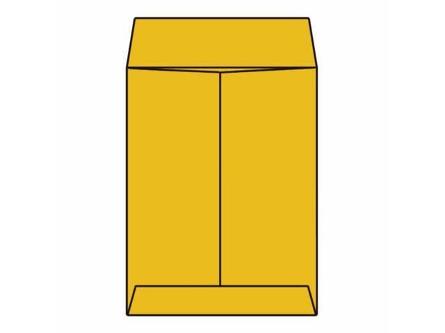 Open End King Size Catalog Envelopes, 13' x 17', 28#, Tan / Brown Kraft, Center Seam, Ungummed Flaps (Box of 100)