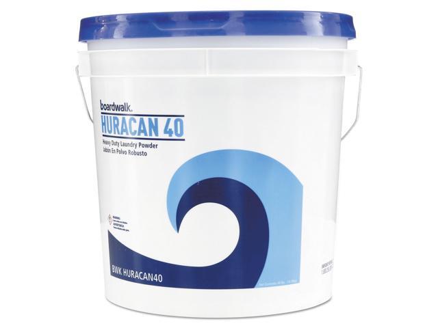 Boardwalk BWKHURACAN40 Low Suds Industrial Powder Laundry Detergent, Fresh Lemon Scent, 40Lb Pail