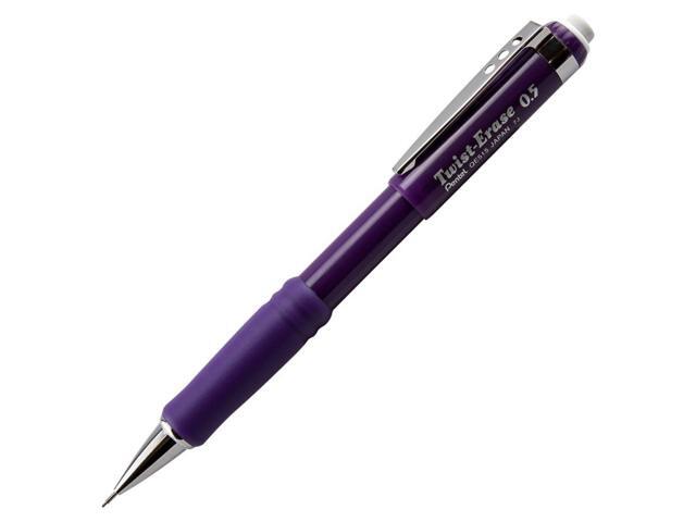 Pentel QE515V Twist-Erase III Mechanical Pencil HB, #2 Pencil Grade - 0.5 mm Lead Size - Violet Lead - Violet Barrel - 1 Each