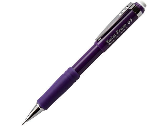 Pentel QE515V Twist-Erase III Mechanical Pencil HB, #2 Pencil Grade - 0.5 mm Lead Size - Violet Lead - Violet Barrel - 1 Each