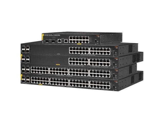 Aruba 6100 24G Class4 PoE 4SFP+ 370W Switch - 24 Ports - Manageable - 3 Layer Supported - Modular - 370 W PoE Budget - Twisted Pair, Optical Fiber...