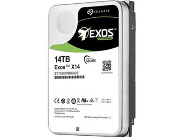 Seagate Exos X14 ST14000NM0048 14 TB Hard Drive - 3.5'' Internal - SAS (12Gb/s SAS) - 7200rpm - 512e/4Kn Format