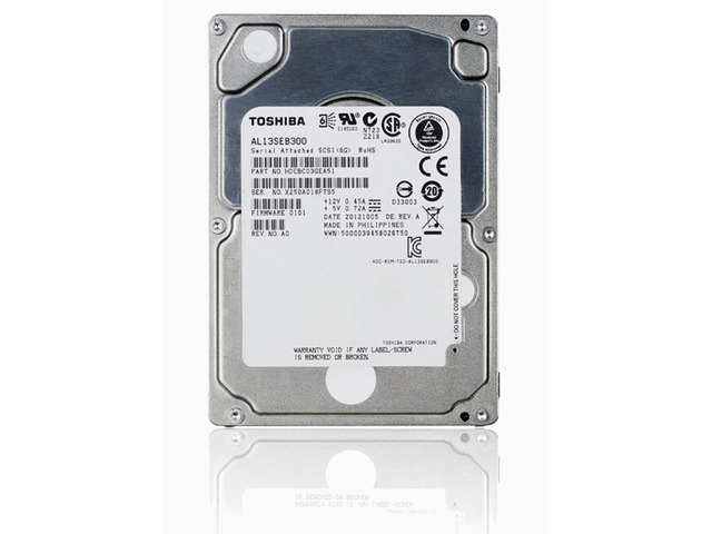 TOSHIBA AL13SEB300 10500 RPM 64MB Cache SAS 6Gb/s 2.5' Enterprise Hard Drive