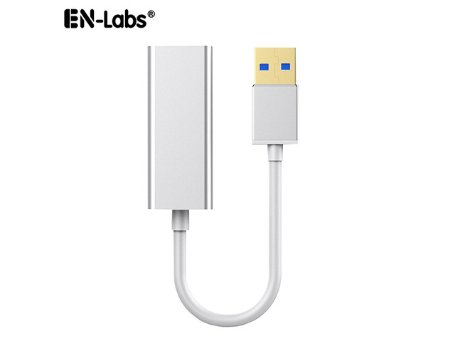 EnLabs USB 3.0 to Network Converter, USB 3.0 to 10/100/1000 Mbps RJ45 Gigabit Ethernet LAN Network Adapter (ASIX AX88179 chipset, Windows 10, 8, 7,...
