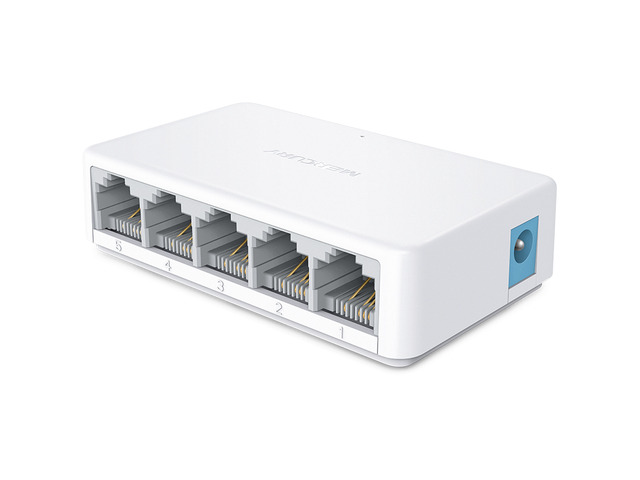 Portable 10/100Mbps 5 Ports Fast Ethernet RJ45 Network Switch Switcher Hub for Desktop laptop,Travel Lan Hub w/ 5V0.4A Power Adapter
