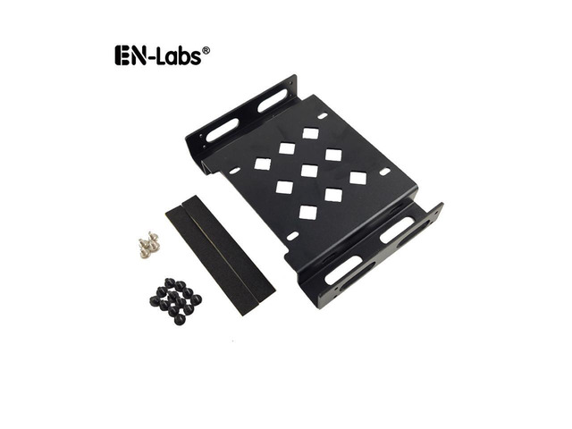 Hard Drive SSD Adapter,2.5/3.5 to 5.25 Drive Bay Adapter Computer Case Bracket, Aluminum 5.25 to 3.5 or 2.5 SATA/IDE HDD Mounting Kit