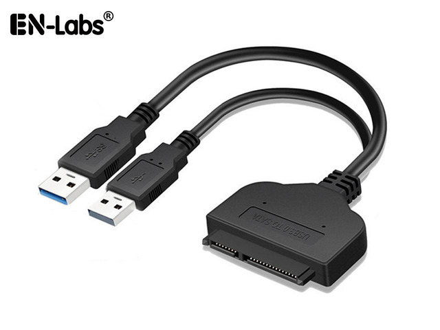 6-inches Super Speed USB 3.0 To SATAIII 6Gbps 22 Pin 2.5 Inch Hard Disk Driver Adapter Cable Converter w/ Reserved USB Power Cable, SATA to USB 3.0...