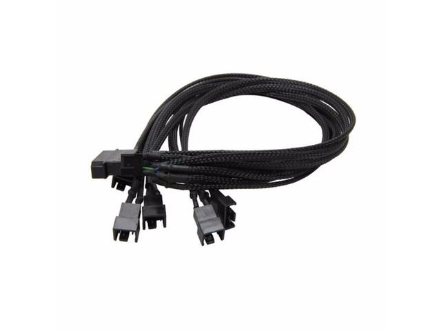 Molex to 3 Pin 4 Pin Fan Power Splitter Adapter, IDE LP4 to 4 Ports PWM Fan Hub for 12V Desktop Computer Chassis CPU Cooler Case Fans - 16 Inches,...