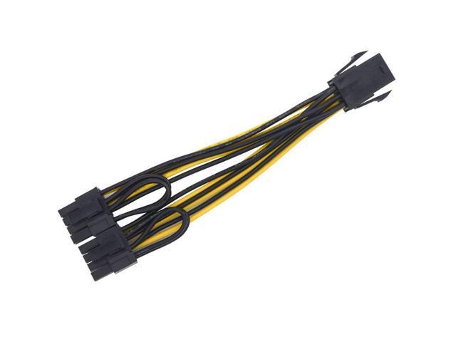 EN-Labs GPU Power Splitter Cable, PCIe 6pin to 2 PCI Express 8 Pin Power Adapter Cable for Video Card, Gaming Graphics Card ,6 Pin to 6 2 Pin.