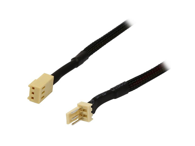3 Pin Fan Power Extension Cable, Case Fan 3Pin Male to Female Power Extender Cable for PC Computer Chassis 3pin 4pin CPU Cooler - 12 Inches,...