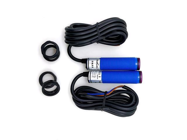 10-30VDC Photoelectric Sensor Beam Photoelectric Switch NPN Normally Open Infrared Sensor 5M ELE18S-D501NAD3