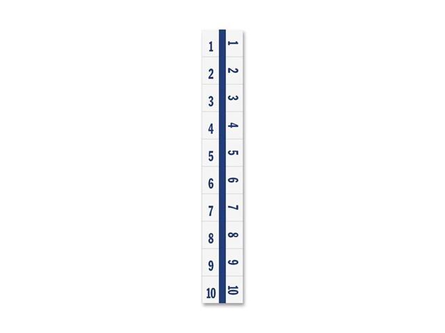 Tabbies Legal Index Tabs 1-10 100 Tabs/PK Blue Edge 58000