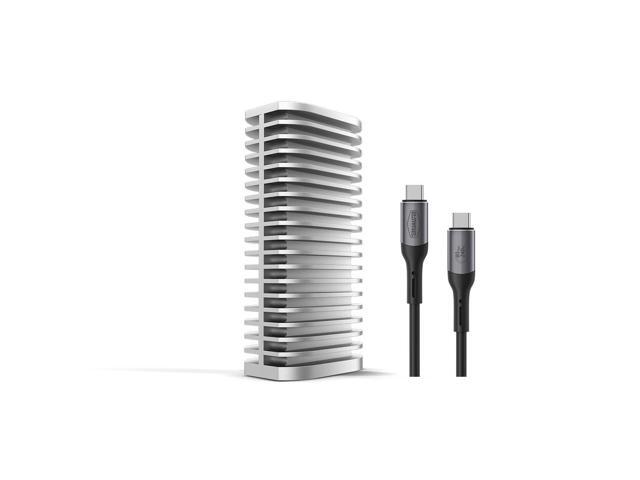 TERRAMASTER D1 SSD Pro 80Gbps M.2 NVMe SSD Enclosure, up to 7061MB/s, All-Aluminum Case with Efficient Cooling, Zero Noise, Compatible with USB.