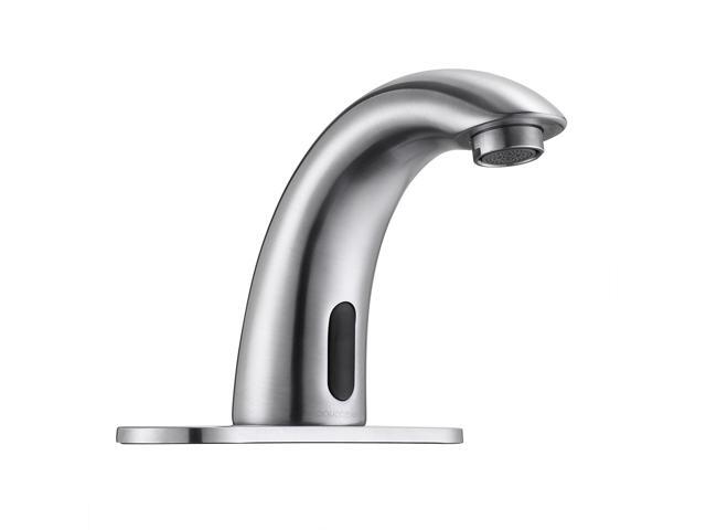 Aquaterior Bathroom Touchless Faucet Automatic Sensor Cold Hot Water Hands Free Brushed Nickel