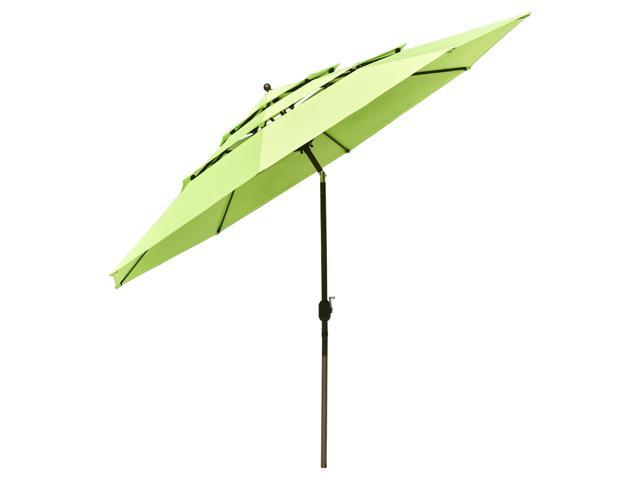 Photos - Other household accessories YescomUSA Yescom 11 Ft 3 Tier Patio Umbrella with Crank Handle Push to Tilt Hotel Po 