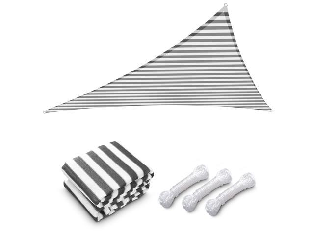 Yescom 25 Ft 97% UV Block Triangle Sun Shade Sail Heavy Duty Canopy Outdoor Patio Pool