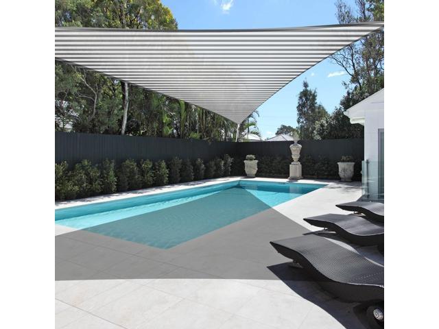 Yescom 25 Ft 97% UV Block Triangle Sun Shade Sail Heavy Duty Canopy Outdoor Patio Pool