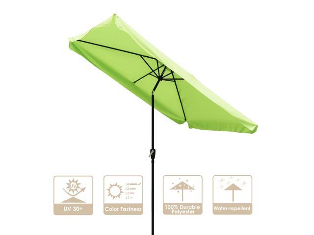 Photos - Other household accessories YescomUSA Metal Patio Umbrella 6 Ribs Market Table Umbrella Tilt with Crank Outdoor 
