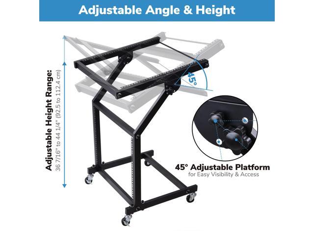 9U DJ Mixer Stand Rack Mount Stage Cart Music Equipment Studio Party Show