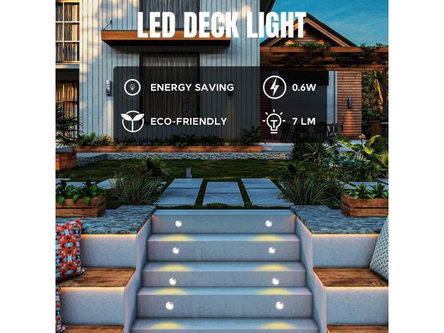 10pc Deck Garden Mall Landscape LED Lights Low Voltage Waterproof Outdoor Pathway