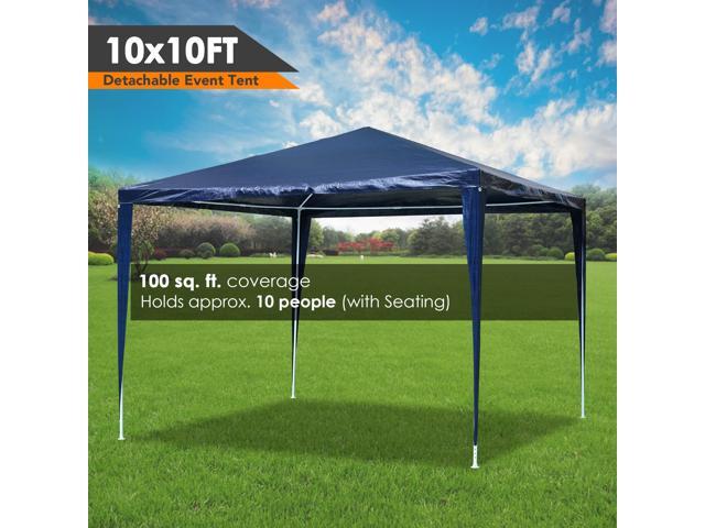 10'x10' Wedding Party Tent Canopy Heavy Duty Gazebo Pavilion Events w/ 4 Removable Side Walls