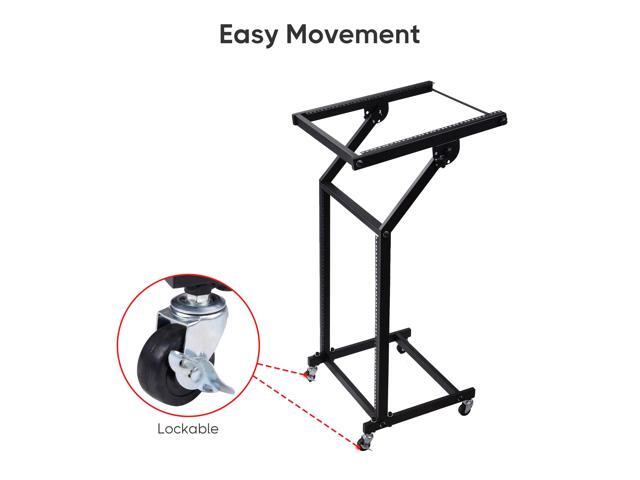 12U 19' Rack Mount Mixer Stand Studio Cart Stage Amp Adjustable Music Party Show
