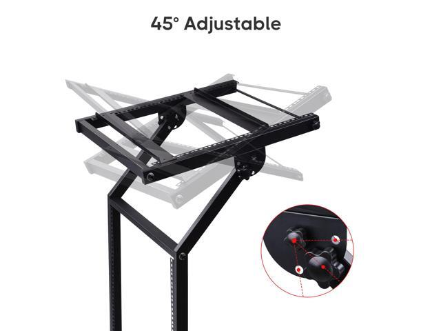 19' 12U Rack Mount DJ Mixer Stand Studio Equipment Cart Stage Music Party Show