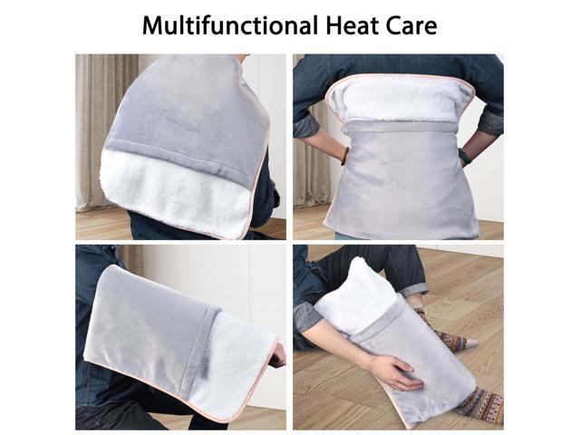 2 Packs Electric Heated Foot Warmer Unisex Winter Foot Heating Pad Auto Shut Off