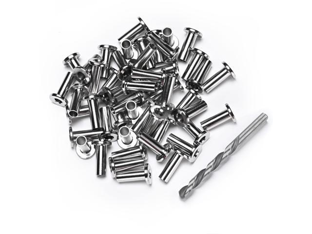 316 Stainless Steel Protector Sleeves Hardware Grommet Cable Railing Kit 50 Pack