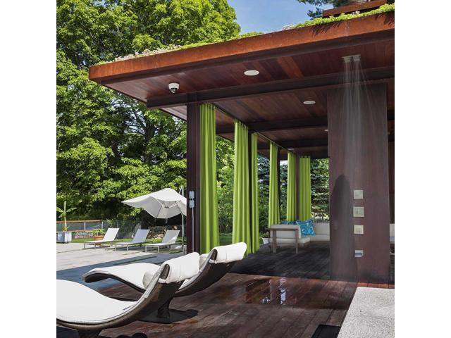 Yescom 54'x96' Outdoor Curtain Tab Top Drape UV30+ Pergola Porch Pavilion 2 Pack
