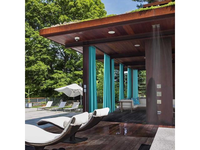 Yescom 54'x120' Outdoor Curtain Panel Tab Top UV30+ Patio Pergola Porch Deck 2 Piece