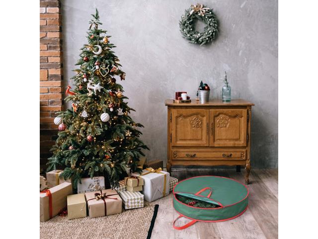 30' Christmas Wreath Storage Bag Handle Garland Holiday Container Decoration