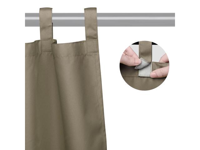 Yescom 54'x108' Outdoor Privacy Curtain Panel Tab Top UV30+ Patio Lanai Pergola 4 Piece